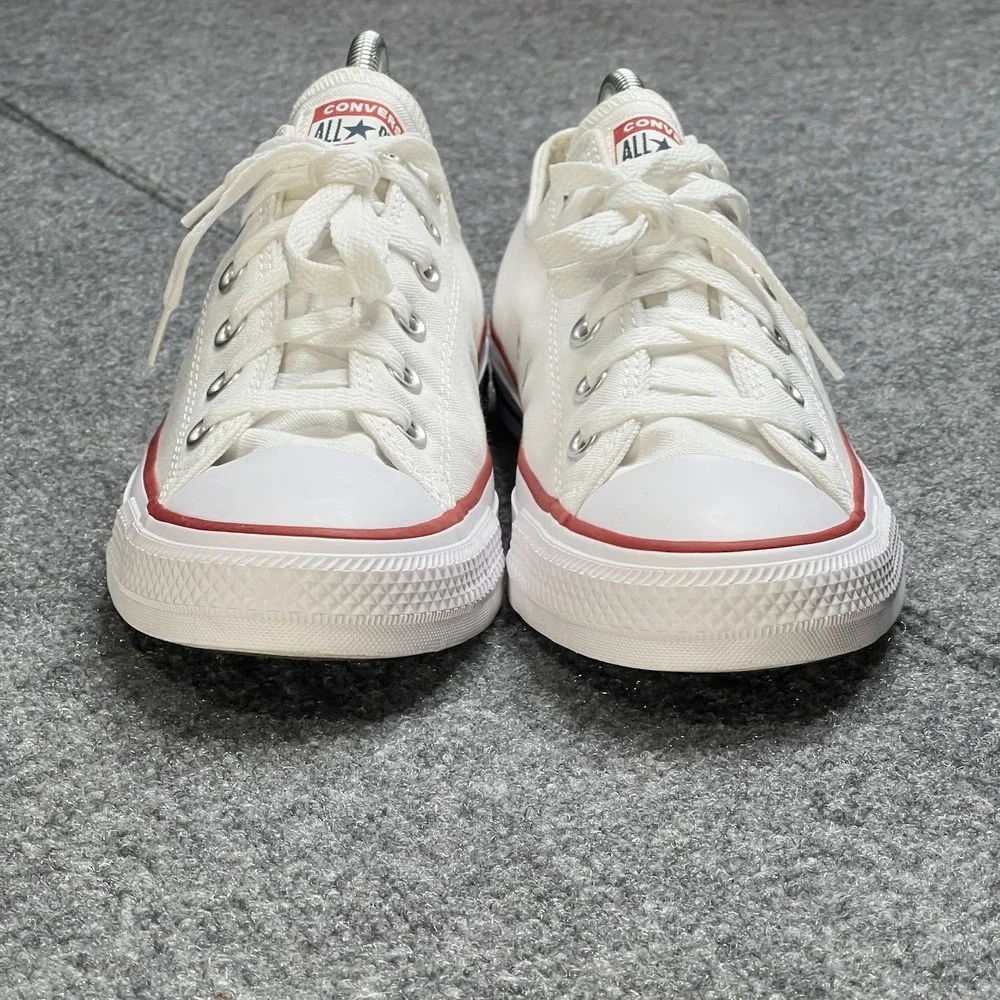 Converse Chuck Taylor Mens 8 All Star Low Top Optical White Canvas Sneaker M7652 - Picture 4 of 8